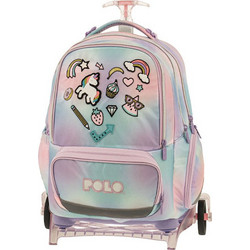 Polo Freely Unicorn Σχολική Τσάντα Τρόλεϊ Δημοτικού Πολύχρωμη 965055-8420