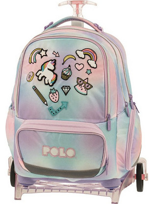 Polo Freely Unicorn Σχολική Τσάντα Τρόλεϊ Δημοτικού Πολύχρωμη 965055-8420