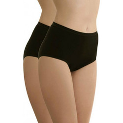 Palco Βαμβακερά Ψηλόμεσα Γυναικεία Slip Μαύρα 2Pack 0/191