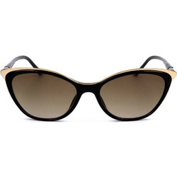 Safilo Ciglia 2M2 Γυναικεία Γυαλιά Ηλίου Cat Eye Κοκάλινα Μαύρα με Καφέ Φακό