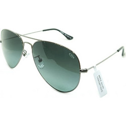 Moritz MZ16858P NW04 Ανδρικά Γυαλιά Ηλίου Aviator Μεταλλικά Ασημί με Πράσινο Φακό