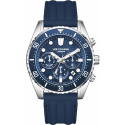 Lee Cooper Ανδρικό Ρολόι με Μπλε Καουτσούκ Λουράκι LC08335.399