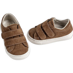 Everkid Βαπτιστικά Sneakers για Αγόρι Δερμάτινα Ανατομικά Καφέ A534T