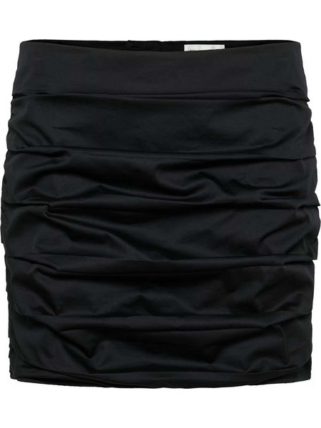 My Essential Wardrobe Μίνι Φούστα Υφασμάτινη Ψηλόμεση Μαύρη 10705338-100031