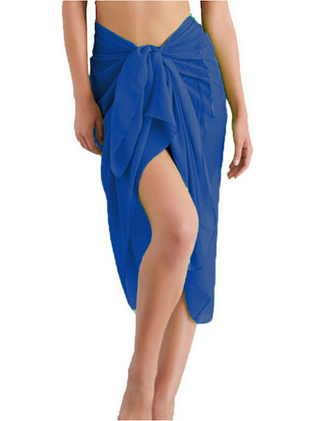 BLU4U Παρεό Μακρύ Royal Blue 25383000-14