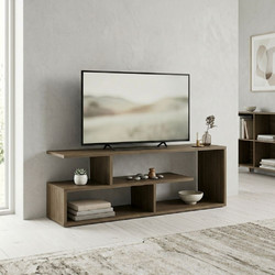 Megapap Έπιπλο Τηλεόρασης Μοριοσανίδα Καρυδί Μ120xΠ30xΥ40cm Forever GP028-0169,3