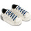 Babywalker Βαπτιστικά Sneakers για Αγόρι Δερμάτινα Ανατομικά Λευκά Μπλε EXC5294