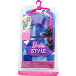 Mattel Barbie Style Μπλε Καρό Σετ