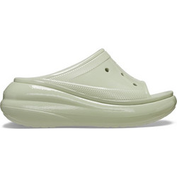Crocs Crush Γυναικείες Παντόφλες Καλοκαιρινές Platforms Ανατομικές Αντιολισθητικές Πράσινο Mint 209648-3VS
