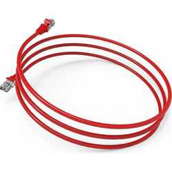 Inca U/UTP Cat.6 Καλώδιο Δικτύου Ethernet 2m Red ICAT6-02TK