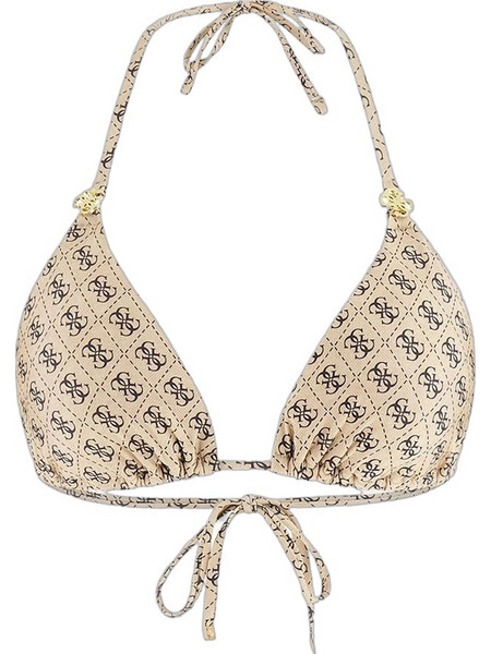 Guess Bikini Top Τριγωνάκι Μπεζ E6GJ48KCBJ0-P1LT