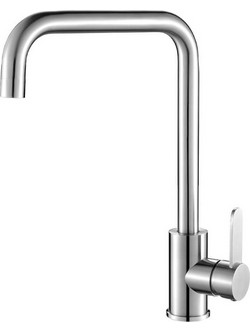 Laveo Bona BAB265D Μπαταρία Κουζίνας Πάγκου Διπλής Παροχής Ανάμεικτη Inox