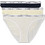 Calvin Klein Βαμβακερά Γυναικεία Slip 3Pack LV00QD5207-TC8