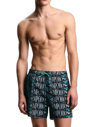Emporio Armani Ανδρικό Μαγιό Σορτς με Σχέδια Μαύρο EM000583AF20442-FC102