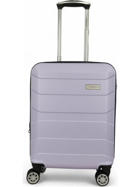 Greenwich 125 Βαλίτσα Καμπίνας 55x40x20cm με 4 Ρόδες Λιλά