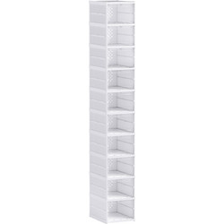 Παπουτσοθήκη Πλαστική Λευκή M26xΠ35xΥ174cm 837-570V01WT