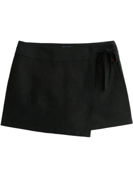 Tommy Jeans Μίνι Φούστα Υφασμάτινη Σορτς Μαύρη DW0DW22267-BDS