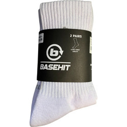 Basehit Ανδρικές Κάλτσες Ψηλές Λευκές 2Pack 242.BU08.05