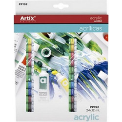 ArtiX Paints Σετ Ακρυλικά Χρώματα Ζωγραφικής 12ml 24τμχ