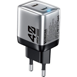 Wekome WP-U02 Φορτιστής χωρίς Καλώδιο με 2 Θύρες USB-C 40W Quick Charge 3.0 & Power Delivery