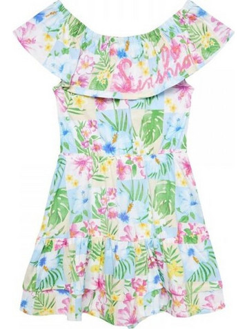 Original Marines Παιδικό Φόρεμα Floral Πράσινο Γαλάζιο DDP3291F0