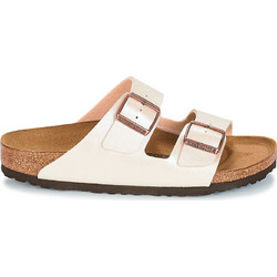 Birkenstock Arizona Δερμάτινα Γυναικεία Σανδάλια Ανατομικά Λευκά 1009921