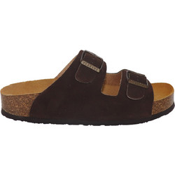 Plakton Γυναικεία Σανδάλια Suede Σοκολατί 340010