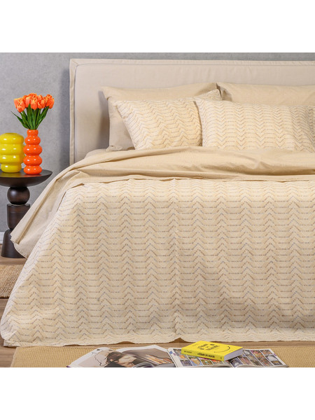 Melinen Σετ Σεντόνια Μονά Βαμβακερά 170x270 Ultra Line Paris Ochre