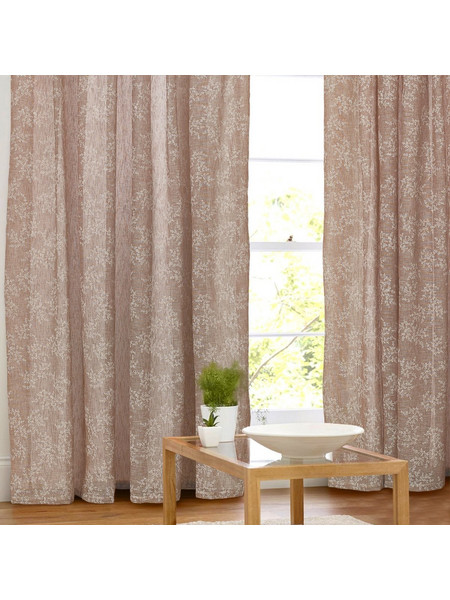 WhiteEgg Κουρτίνα Παραθύρου Floral με Τρουκς 270x280 K0112-5