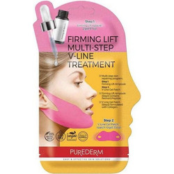 Purederm Firming Lift Multi-Step V-Line Treatment Sheet Μάσκα Προσώπου για Αντιγήρανση 12gr