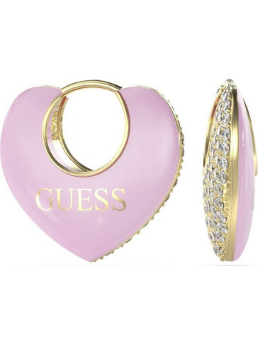 Guess Γυναικεία Σκουλαρίκια Κρίκοι UBE05206JWYGPKT