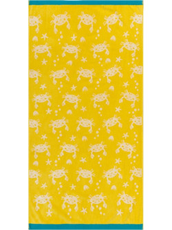Kentia Granch Παιδική Πετσέτα Θαλάσσης Κίτρινη 70x140cm 81283