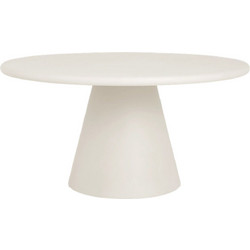 Raiko Στρογγυλό Τραπέζι Κήπου Τσιμέντο Μπεζ 130x70cm 0613316