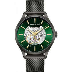 Kenneth Cole Ανδρικό Ρολόι Αυτόματο με Γκρι Μεταλλικό Μπρασελέ KCWGY0064103