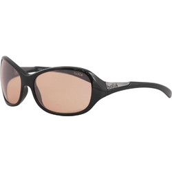 Bolle 12561 Γυναικεία Γυαλιά Ηλίου Μάσκα Κοκάλινα Μαύρα με Καφέ Φακό