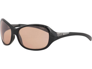 Bolle 12561 Γυναικεία Γυαλιά Ηλίου Μάσκα Κοκάλινα Μαύρα με Καφέ Φακό