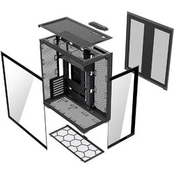 Modecom Volcano Space XL NF Black Full Tower Κουτί Υπολογιστή RGB με Πλαϊνό Παράθυρο
