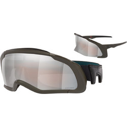 Oakley OO9405 03 Ανδρικά Γυαλιά Ηλίου Μάσκα Κοκάλινα Μαύρα με Γκρι Φακό