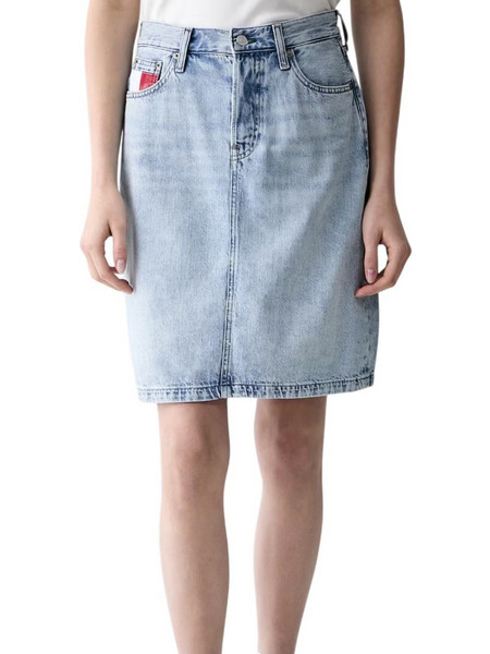 Tommy Hilfiger Claire Μίνι Φούστα Τζιν Γαλάζια DW0DW23474-1AB