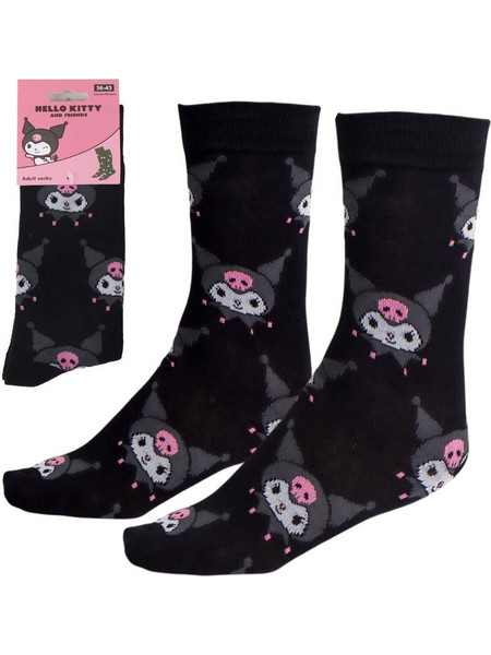 Hello Kitty Γυναικείες Κάλτσες Μαύρες με Σχέδια 8445484544343