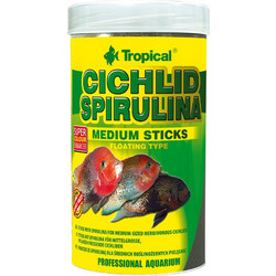 Tropical Cichlid Spirulina Medium Sticks 5lt
