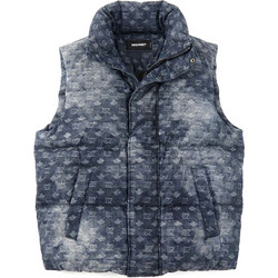 Dsquared2 Αμάνικο Ανδρικό Μπουφάν Χειμωνιάτικο Puffer Μπλε S74FB0353D35535-001S
