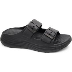 Level Anatomic Γυναικείες Παντόφλες Καλοκαιρινές Flatforms Ανατομικές Αντιολισθητικές Μαύρες 181
