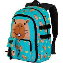 Karactermania Oh My Pop! Capybara Σχολική Τσάντα Πλάτης Δημοτικού Τιρκουάζ 09742
