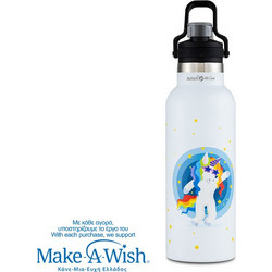 Nava We Care Unicorn Παιδικό Παγούρι Θερμός Ανοξείδωτο BPA Free Λευκό 500ml