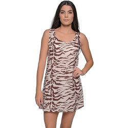 Milena By Paris Mini Καλοκαιρινό Καθημερινό Φόρεμα Λινό Μπεζ 040335