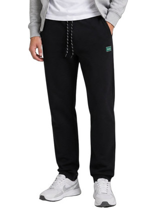 Jack & Jones Ανδρικό Παντελόνι Φόρμας Μαύρο 12299120