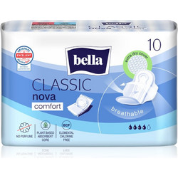 Bella Nova Classic Comfort Σερβιέτες με Φτερά για Κανονική Ροή 4 Σταγόνες 10τμχ