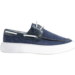 Northway Ανδρικά Μοκασίνια Boat Shoes Καστόρινα Navy Μπλε 923
