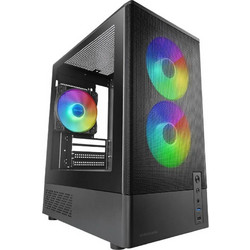 Mars Gaming MC-Onyx Black Gaming Micro Tower Κουτί Υπολογιστή RGB με Πλαϊνό Παράθυρο
